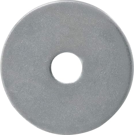Hillman 100 Pcs Zinc Fender Washers (3/16 x 1) | Large OD Flat Washers for Bolts, Nuts & Screws | Zinc-Plated Steel Hardware for Sheet Metal, Wood & Fastening Projects