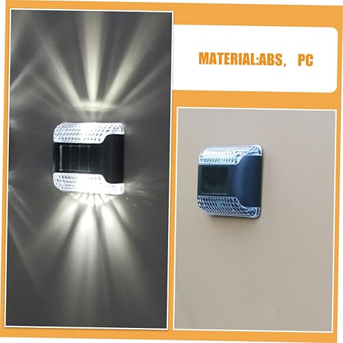 Miniatura 7 de POPETPOP 2 luces solares para exteriores, aplique de pared solar de carga rápida para jardín, patio, valla, porche, seguridad y decoración, luz