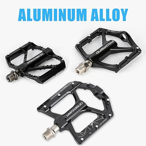 Miniatura 3 de CarreteraMTB Pedales de bicicleta de aleación de aluminio Pedales de bicicleta 3 rodamientos sellados cojinete ligero para bicicleta de montaña de