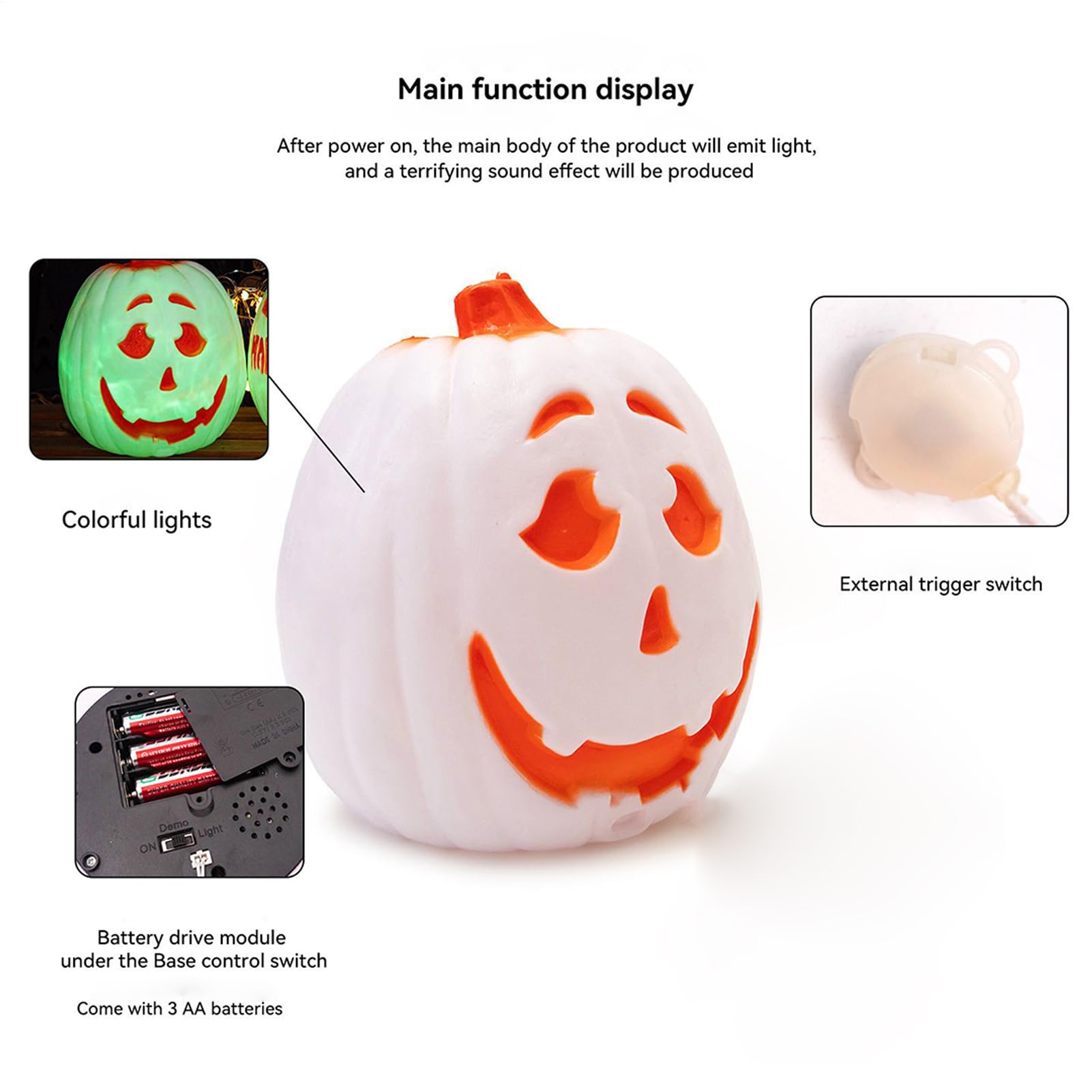 Lampion Dyniowy Halloween Lampka Nocna