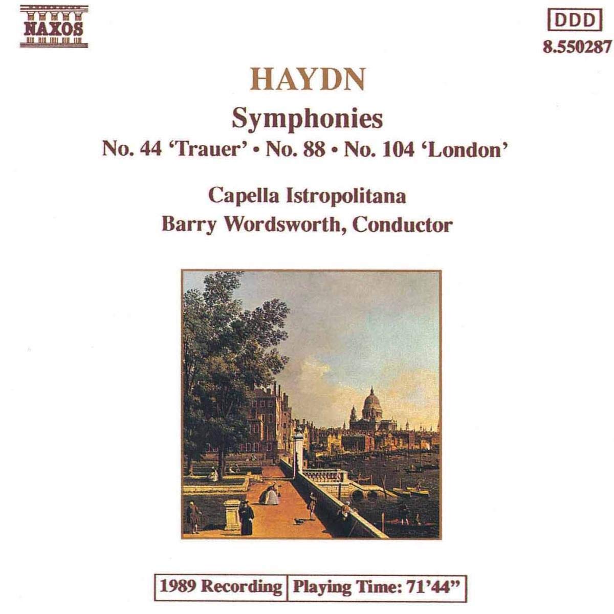 Haydn Symphonies No.44 'Trauer'-No 88-No 104 'London'