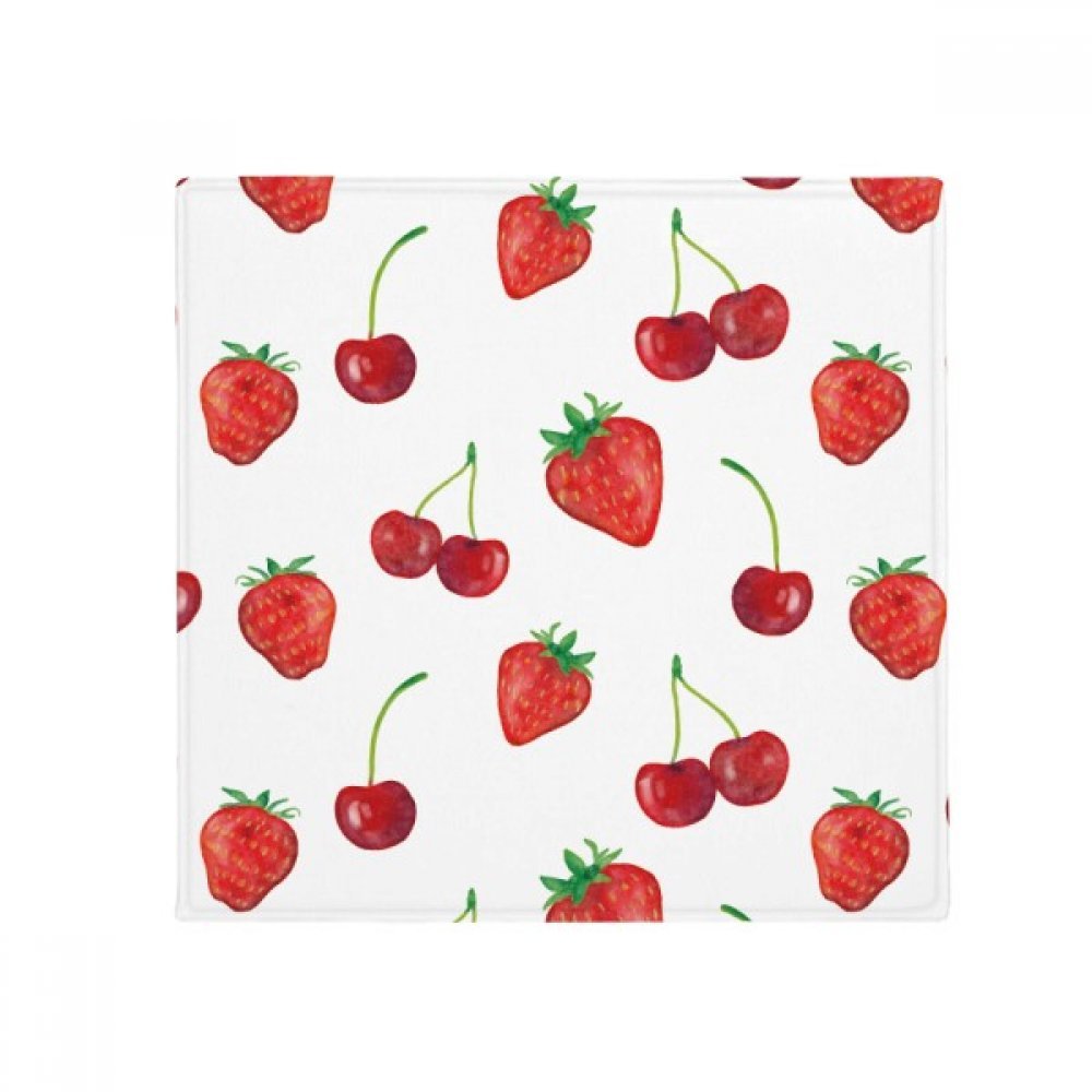 Tapis de sol fraise fruit rouge 50x50cm antidérapant pour salon et cuisine