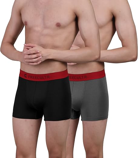 FREECULTR Regular Fit Modal Trunks for Men | Mircromodal, Elastane Fabric, Anti-Bacterial and Microfibre Waistband