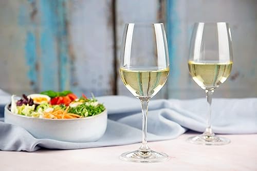 Miniatura 4 de Nachtmann ViVino Collection - Juego de 4 copas de vino blanco, copas duraderas y sostenibles, copas de vino de 12.5 onzas, transparentes y aptas