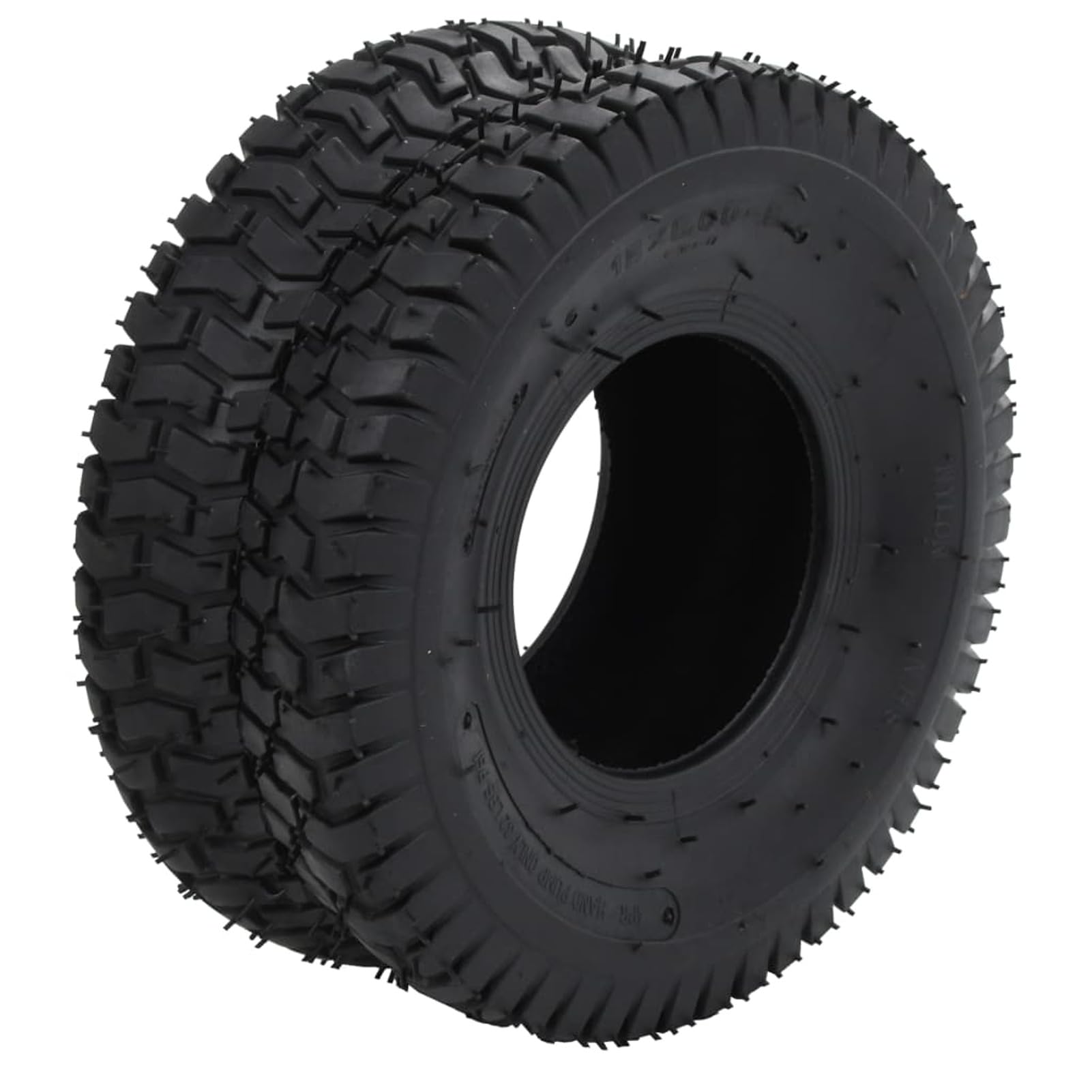 Homgoday Neumáticos de Repuesto Antipinchazos con Cámaras de Aire - 15x6.00-6 4PR, Negro, 160 kg, para Carretillas y Carros de Mano