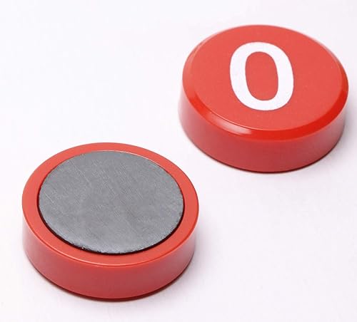 Miniatura 2 de Imanes redondos del 0 al 9 para refrigerador, pizarra blanca, pines magnéticos, calcomanías para cocina, hogar, oficina, escuela, manualidades, 10