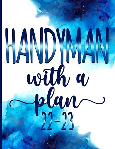 HANDYMAN With A Plan│ 2022-2023 Monthly Calendar Planner: HANDYMAN Gag Gifts │ Funny Organizer Diary Book To Dos Notes Password Log Monthly Budget For Appreciation birthday christmas