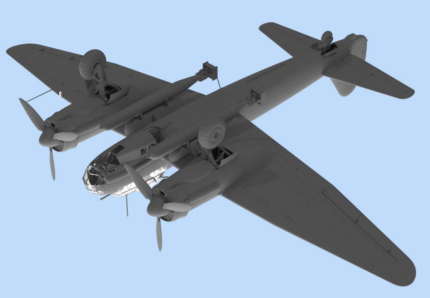 ICM 48236 Modellbausatz Ju 88A-4 Torp/A-17 WWII German Torpedo Plane