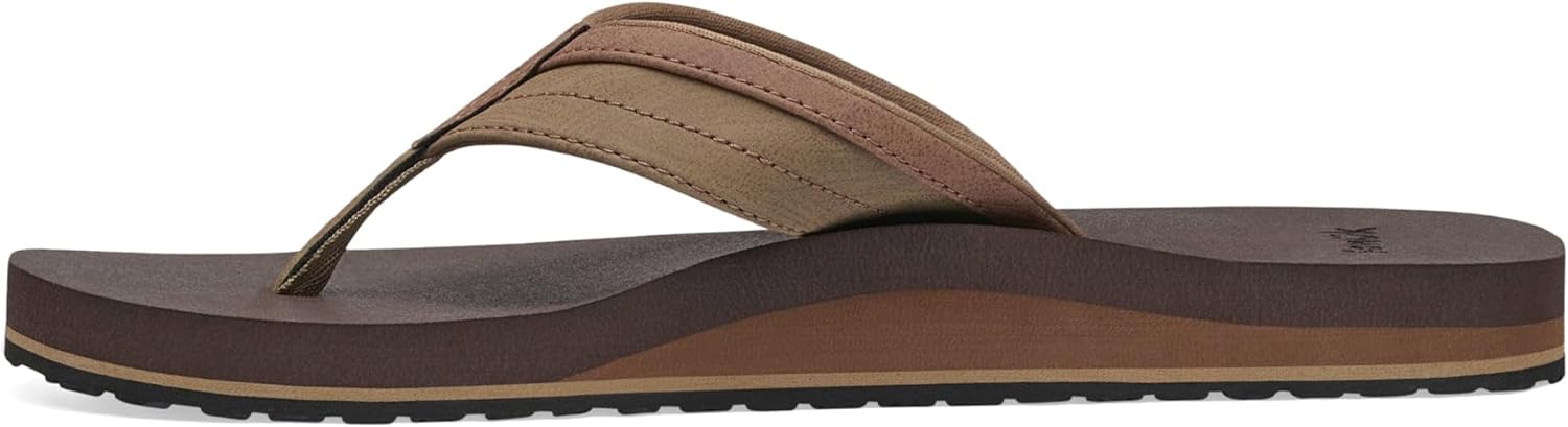Sanuk Mens Ziggy ST | Flip Flops for Men | Mens Sandals | Beach Sandals | Water Friendly & Lightweight | Comfort Footbed - Image 3
