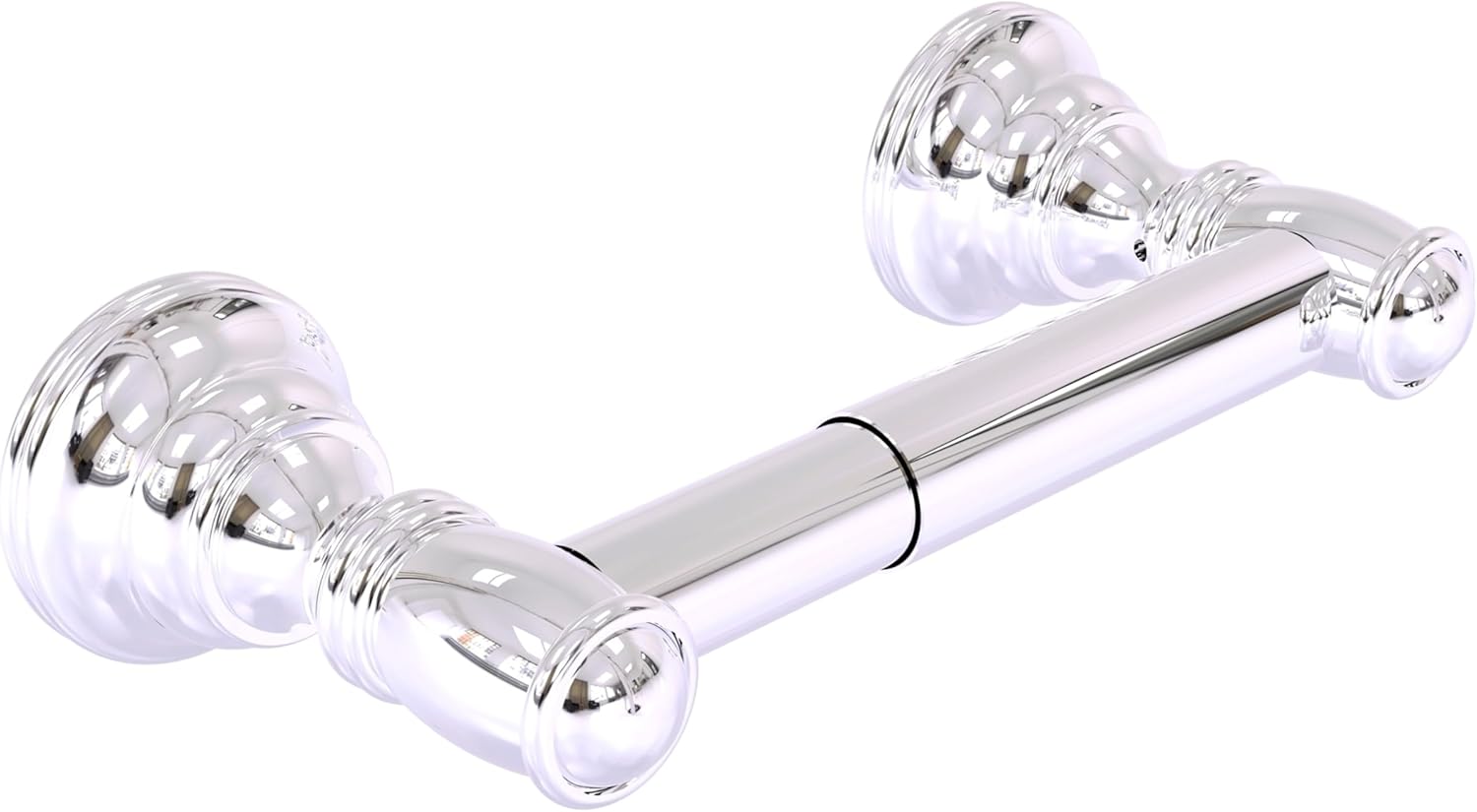 Allied Brass CL-24 Carolina Collection 2 Post Tissue Toilet Paper Holder, Polished Chrome