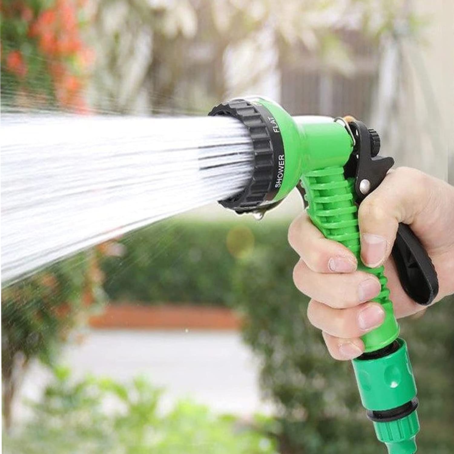 Buy CUQOO Expandable Garden Hose Reel Set 15m Compact Hose Pipe Reel