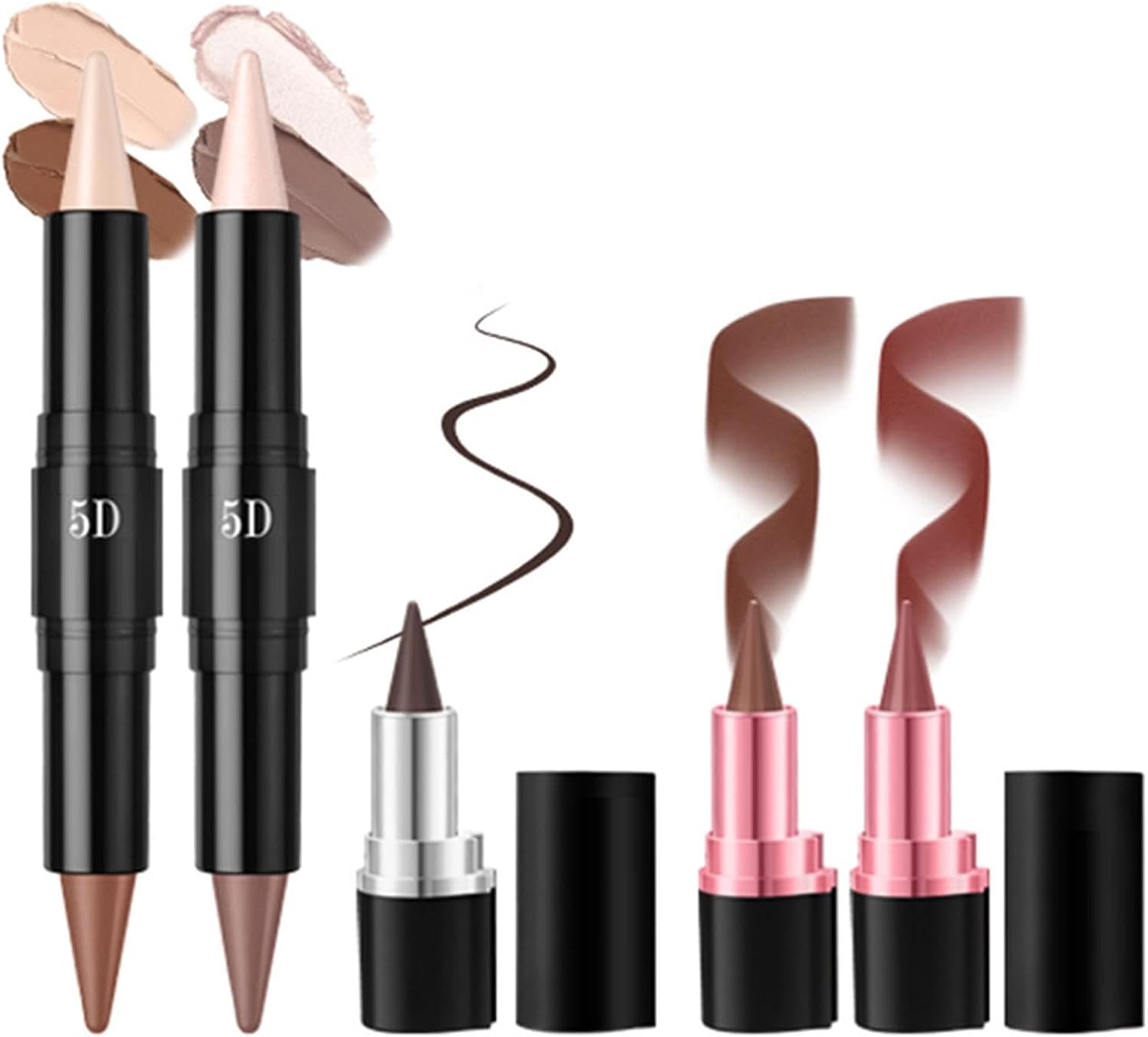 Face Makeup Stick, Cosmetic Beauty Kit, 6,3 x 5,2 inch 5D Long Lasting App, Make-up Tool, Esthetic Look Anytime Ideaal voor Vrouwen op het Werk of Overal