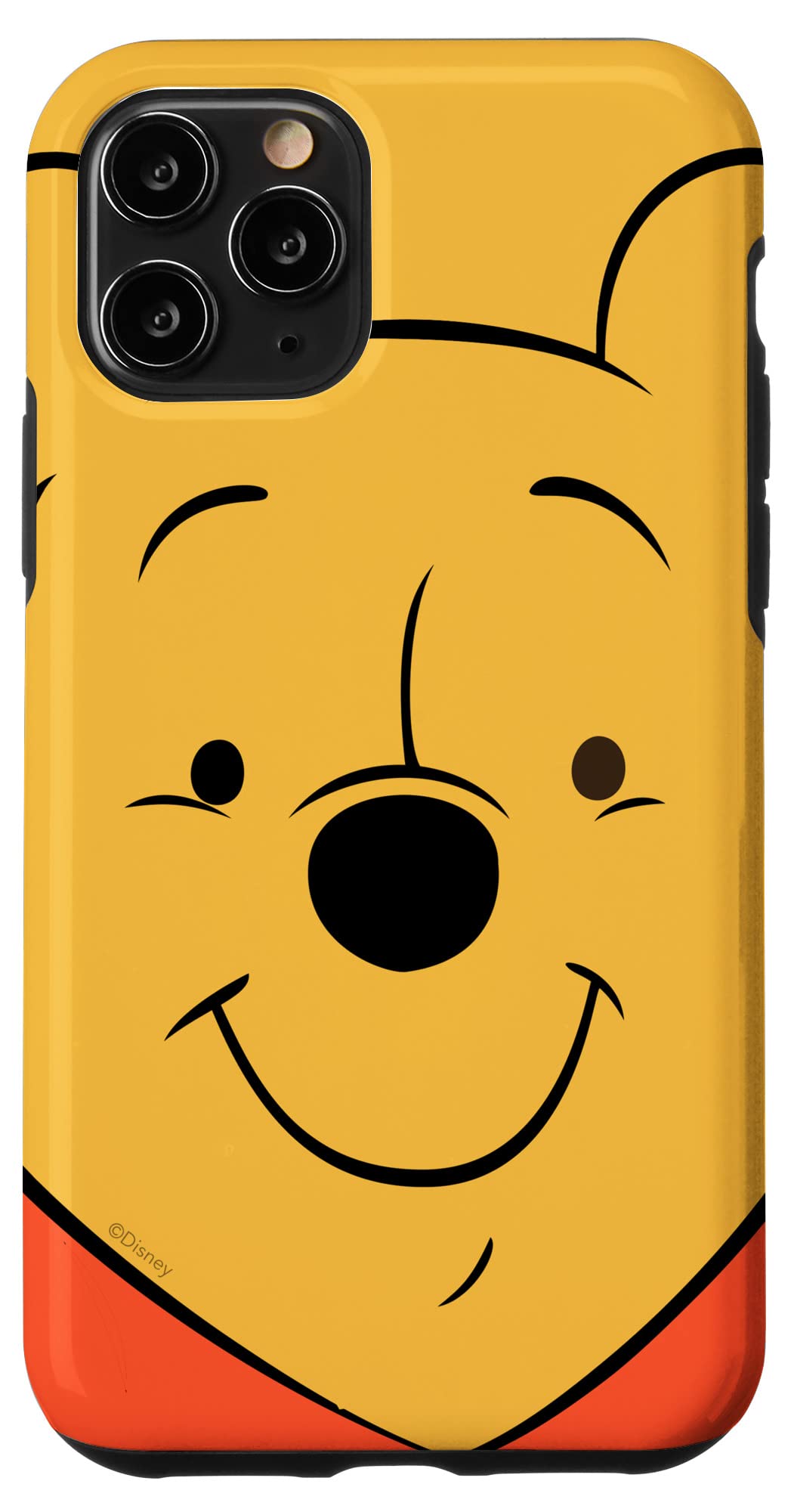 Custodia per iPhone 11 Pro Disney Winnie the Pooh Face Giallo Miele