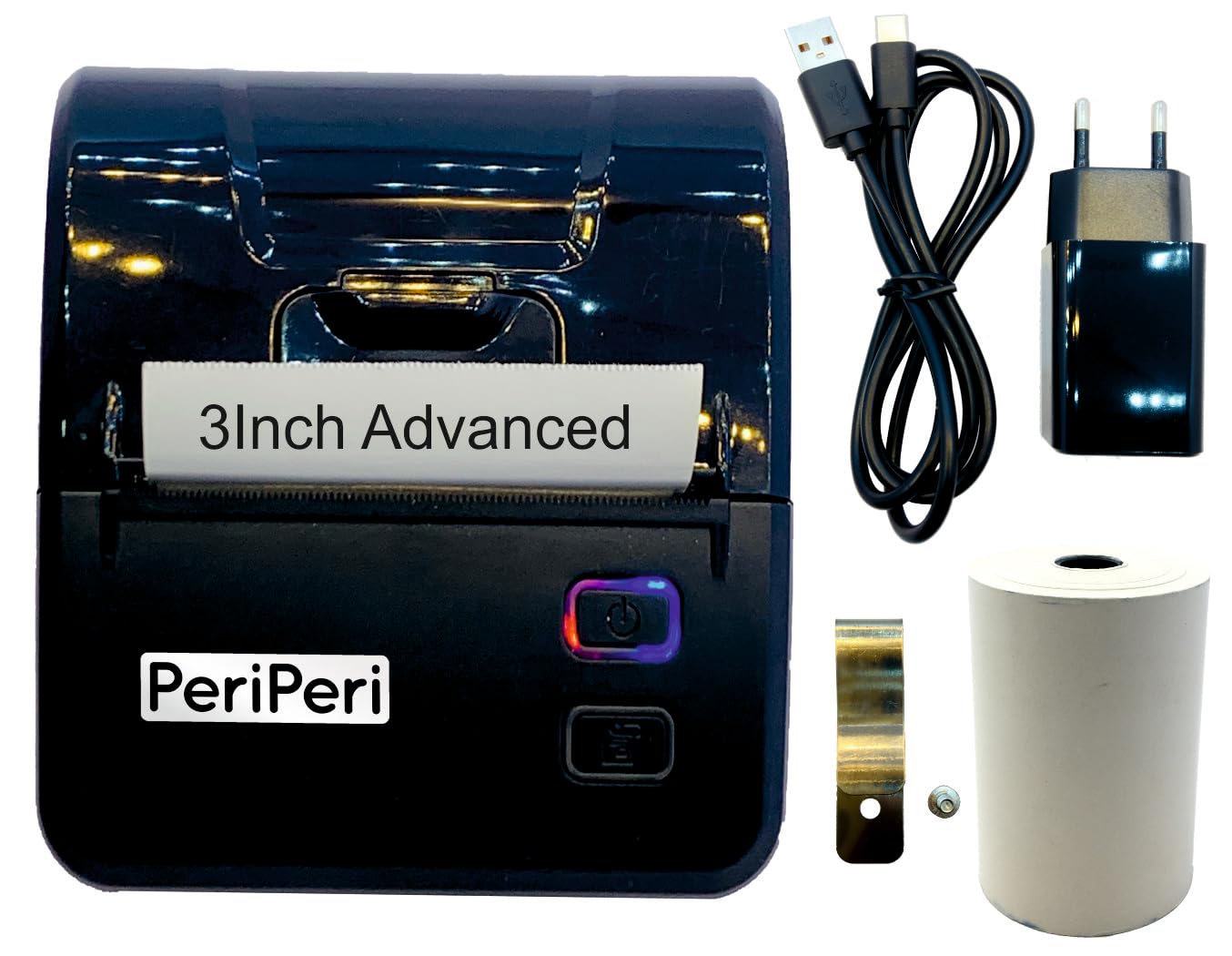 PeriPeri 3Inch Advanced Bluetooth Receipt Printer | Inbuilt 1800 Mah Battery | Inbuilt Beeper | 4 Indicator Lights | with Belt Hook | 1 Year Warranty | Compatible with iOS, Android, Windows & Mac-image-24