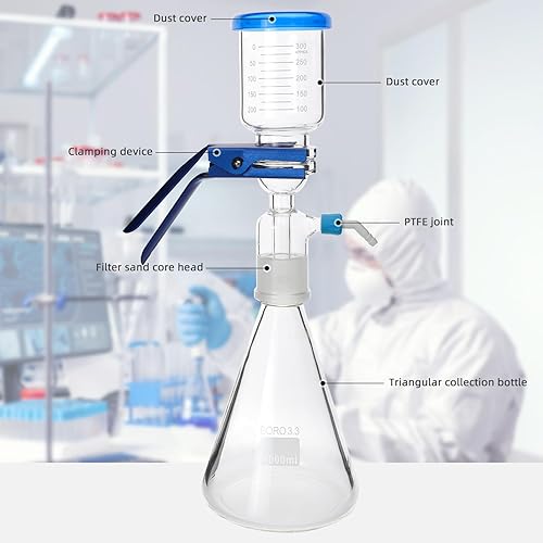 Miniatura 3 de Aparato de filtración de destilación - Aparato de destilación de filtración al vacío de laboratorio, Aparato de destilación de filtración al vacío