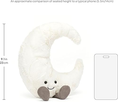 Miniatura 7 de Jellycat Amuseables - Juguete de peluche de luna, mediano de 10.5 pulgadas, peluche de luna, idea de regalo divertida