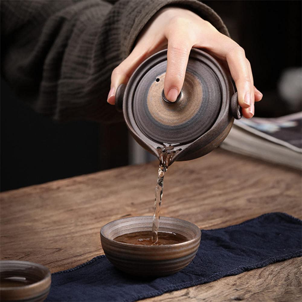 Tetera Juego De Té Teapot Tetera De Té Tea Kettle Conjunto De Té De Cerámica Hecha A Mano Incluyendo 1 Olla + 2 Tazas Creativa Retro Tetera De La Tetera De La Tetera De La Tetera De La Oficina De La O