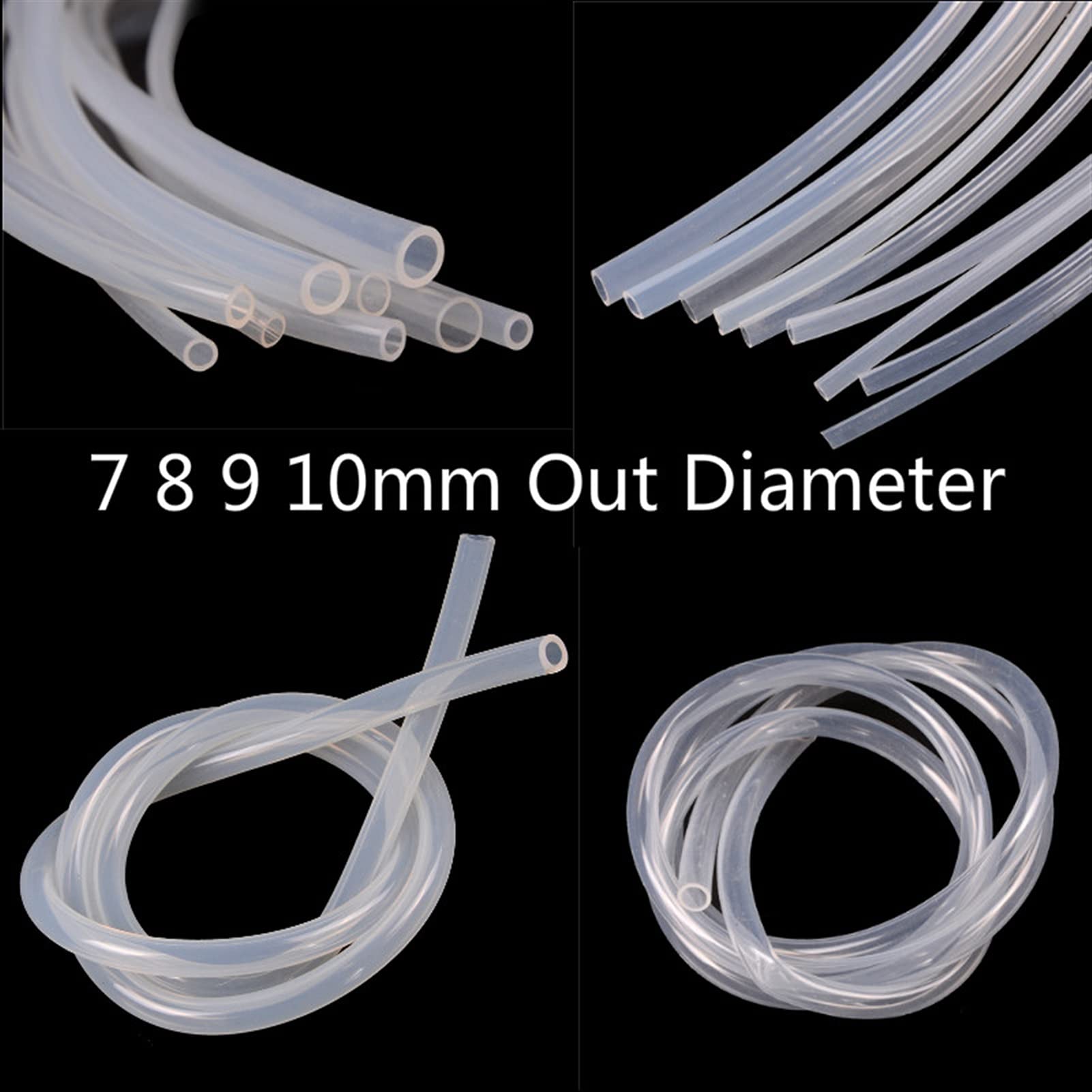 Aolity Mdingbao-Silicone Hose Tube 1Meter Food Grade Transparent Silicone Rubber Hose Flexible Silicone Tube Air Pump Line for Fish 5x7mm 5x8mm 6x8mm 6x9mm 8x10mm, High Temperature Resistance