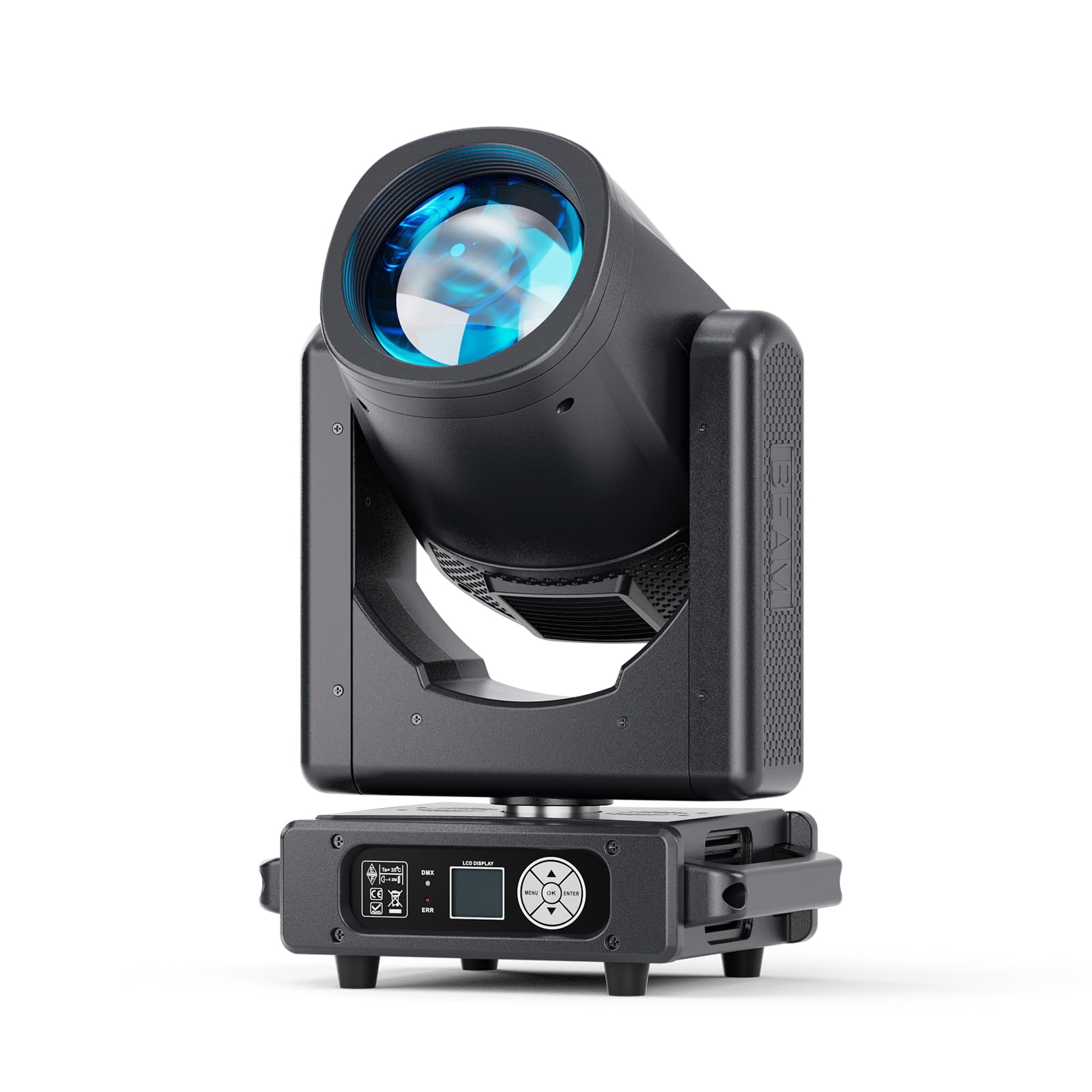 295W HID Beam Teste Mobili Luci Palcoscenico, RGBW LED Spettacolo di Luci con 14+1 Colori 13 Motivi Wash Effetto Arcobaleno DMX512 Spot Professionale 8+48 Prismi per Teatri Feste Concerti Natale