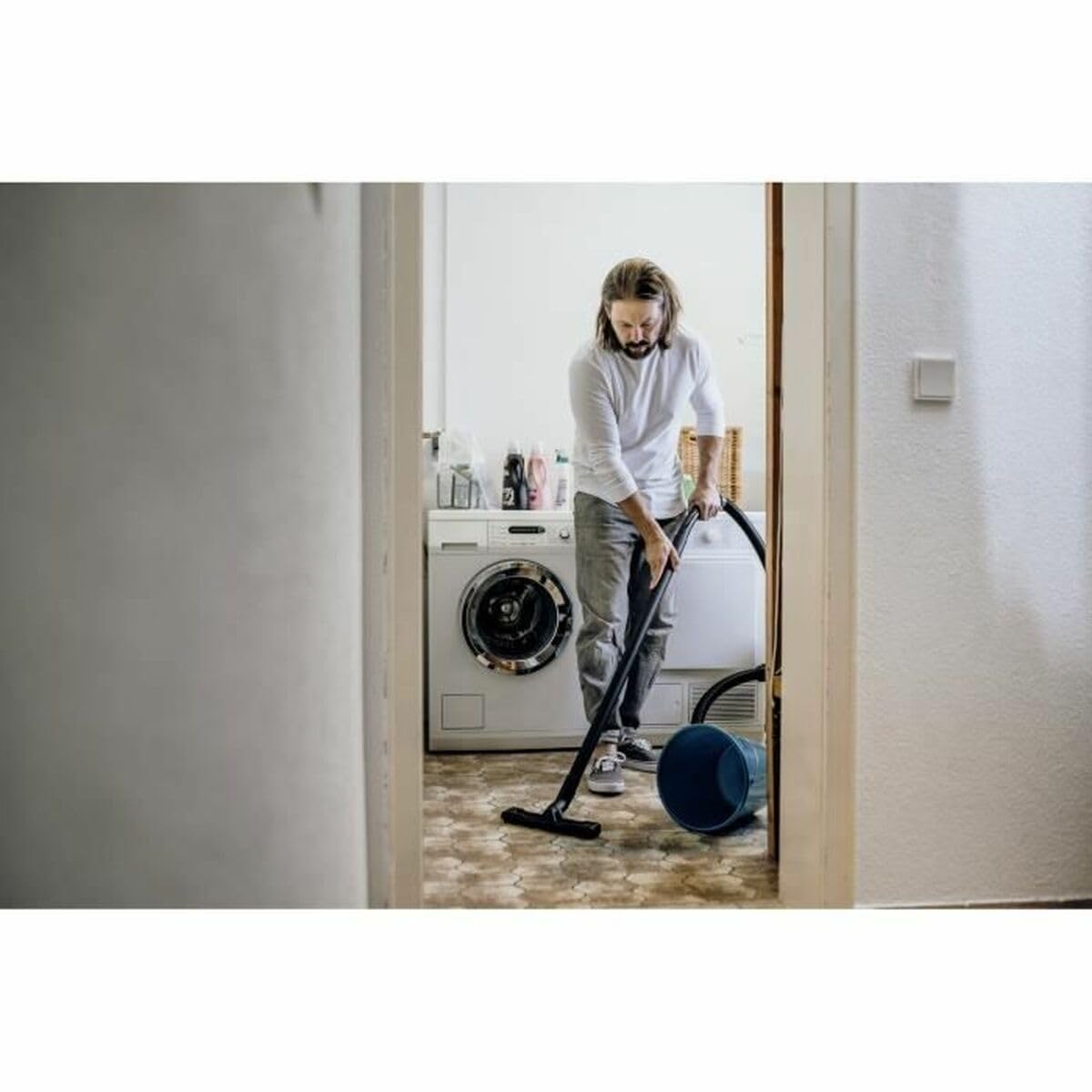 Nass- und Trockensauger KARCHER WD 3 P V-19/4/20 - Behälter aus Polypropylen 19 L - 1000 W (tragbare Steckdose)