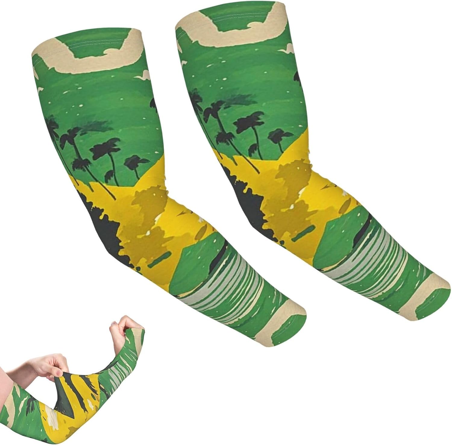 Arm Sleeves Cooling UV Sun Protection Sports Compression for Men Women | Native American Patterns Sun Sleeves Upf 50+ Sun Protection Sleeves With Thumb Hole for Fishing Work Sport Tattoo Cover Up