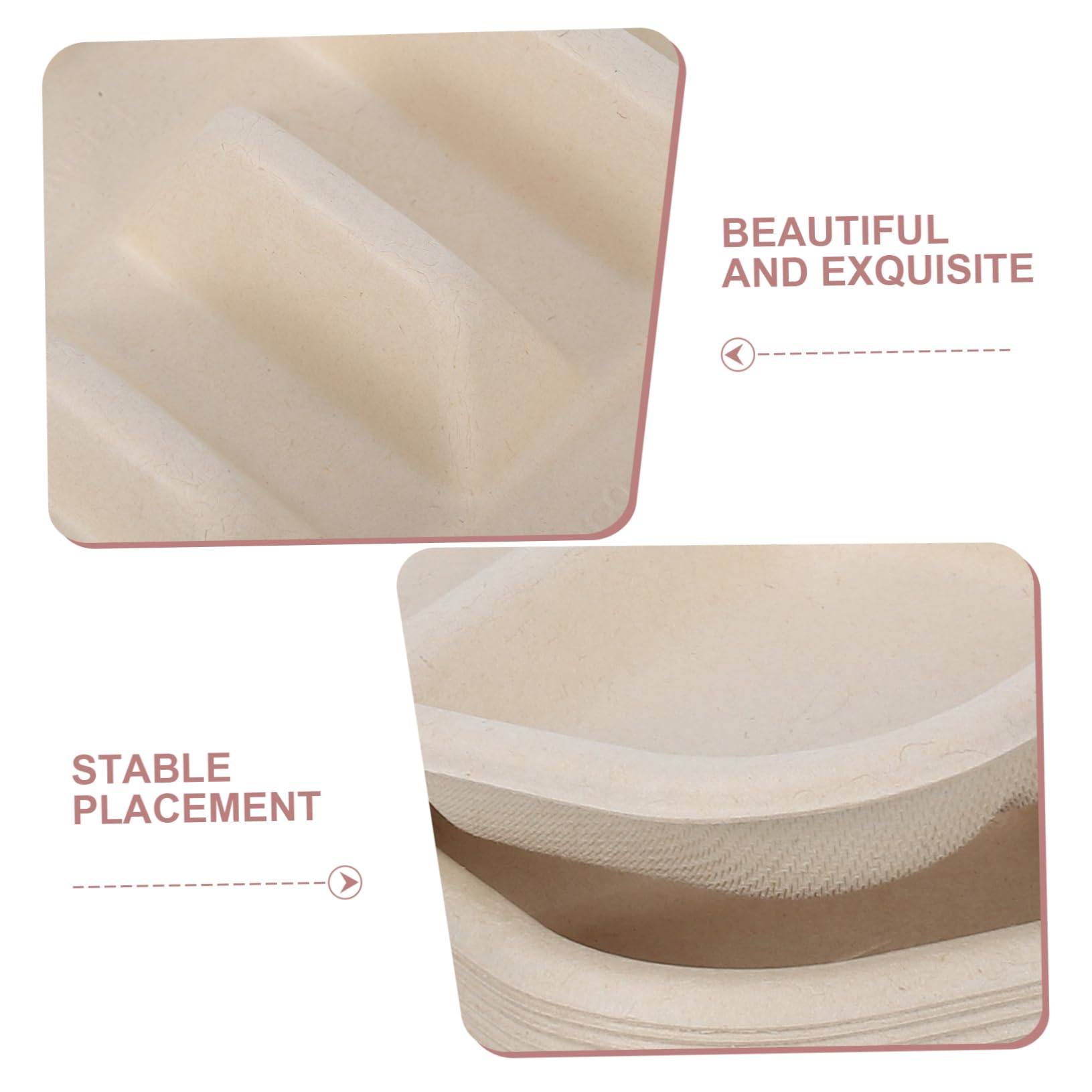MAGICLULU 25 Stück Tortilla Halter aus Zuckerrohr und Bambusfasern mit Trennern Pflegeleicht und Stilvoll für Partys und Familienfeiern