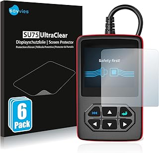 Savvies Screen Protector compatible with Launch Creader V+ Protection Film Clear 6-Pack