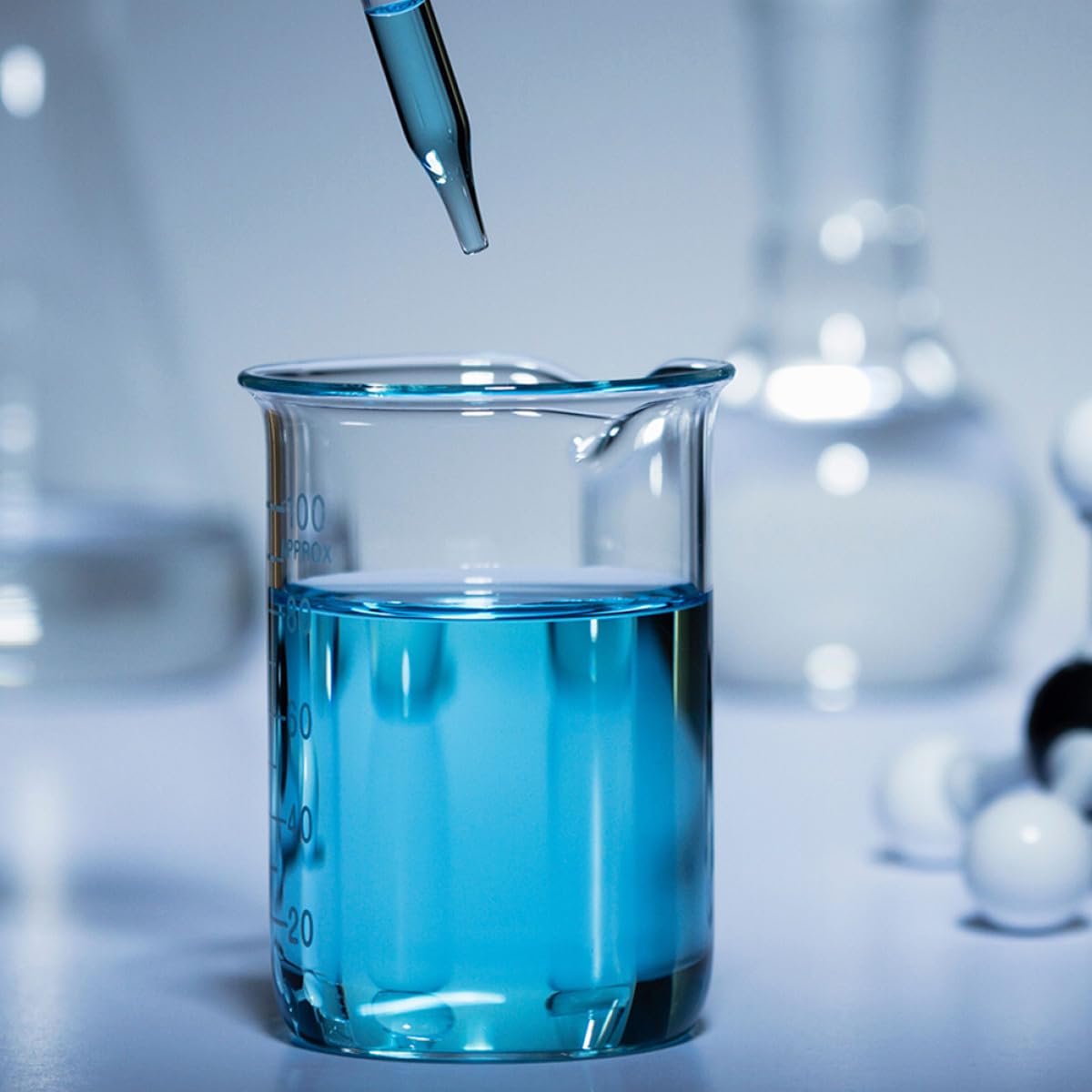 Set 10 Misurini in Vetro Trasparente Da 100 Ml Scala Graduata, Bicchieri Di Misurazione Precisi Per Cucina e Laboratorio, Becher Per Liquidi Facile Lettura e Durevoli