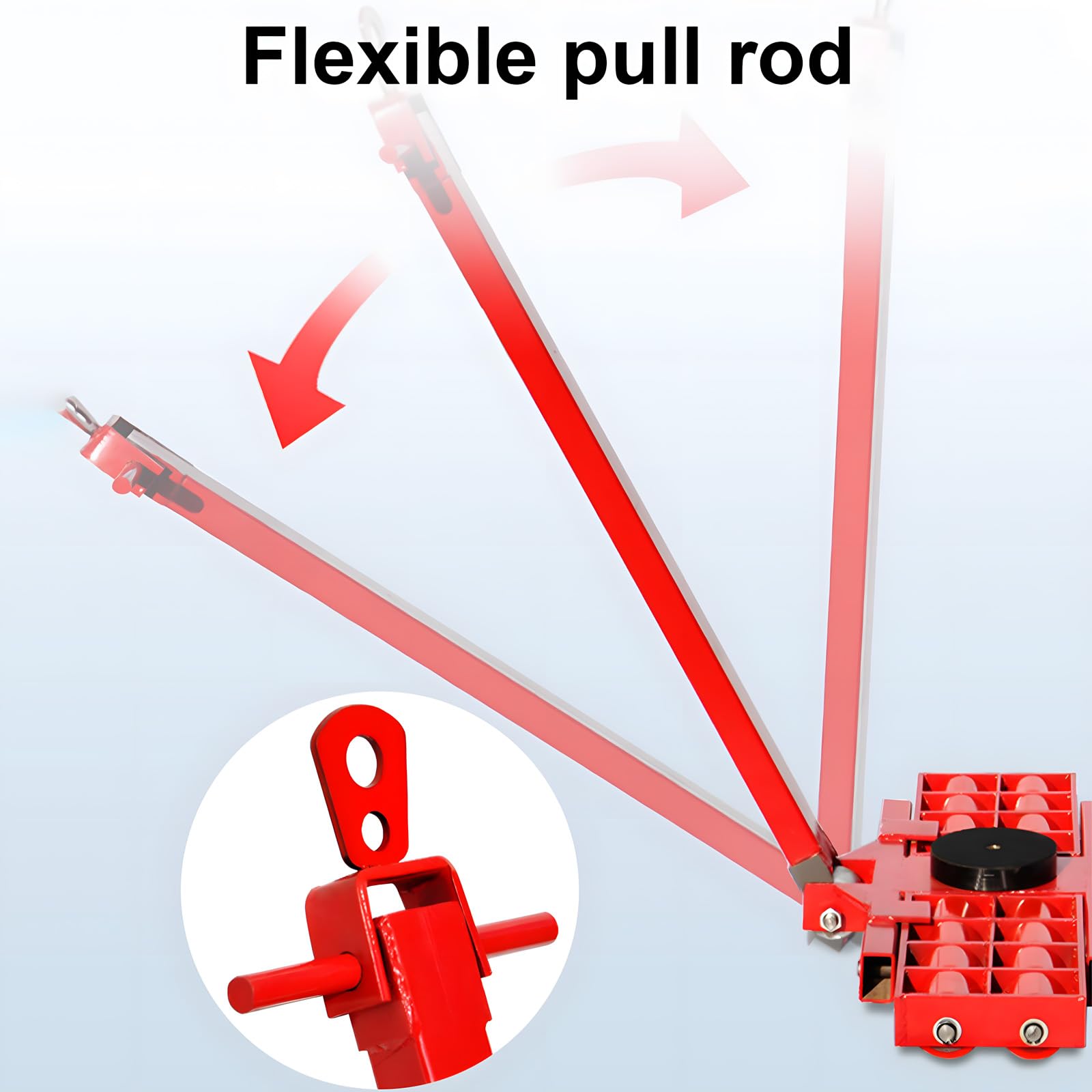 Pattini per macchine pesanti serie X+Y, capacità di carico di 8 tonnellate, piattaforma con maniglia per carrelli per macchine in movimento, pattini per attrezzature industriali (36 ton)