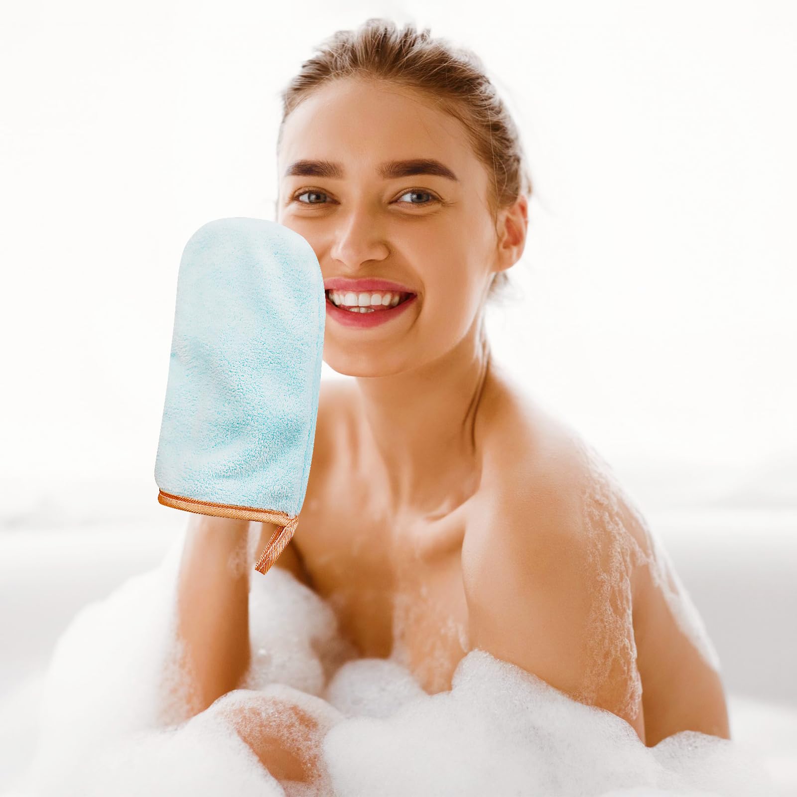 Manoplas Baño Toallas Baño Toalla Facial Toalla Cara Toalla Microfibra Toallas Lavabo Esponja Bebe Recien Nacido Toalla Desmaquillante Reutilizable Limpieza Facial 15x21cm Franela 8 Piezas