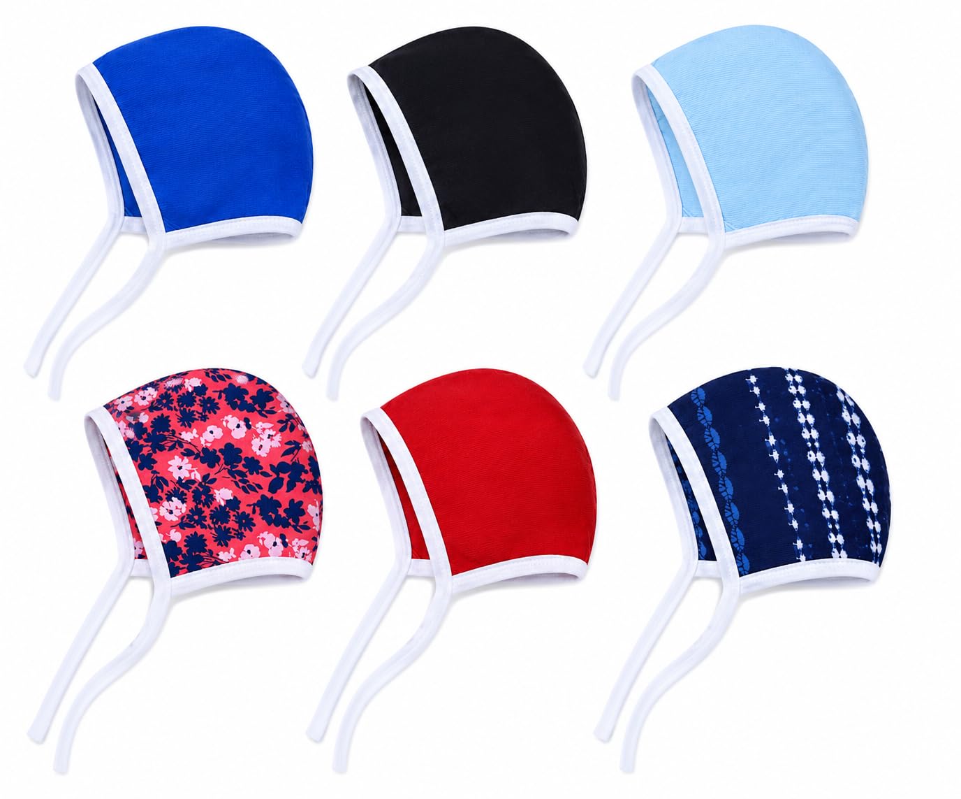 baby station Newborn Baby Bonnet Cap | Soft Cotton Tie-Up Cap for Boys & Girls | Double Layer Hosiery Headwear | Multicolor-picture-31