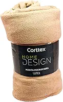 Cobertor Microfibra Casal King Manta Coberta Corttex Home Design Antialérgico Super Macio 2,20x2,40 (Bege)