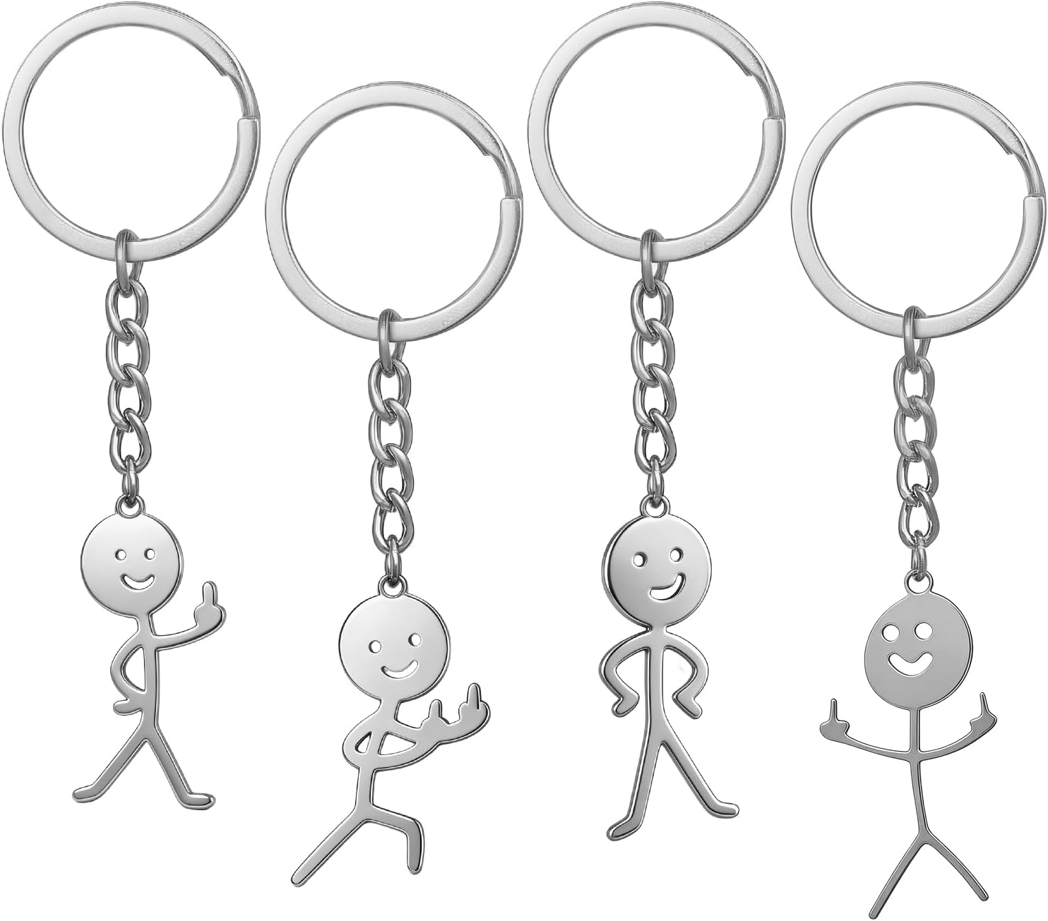Middle Finger Funny Keychain, Funny Gag Gifts For Adults, Christmas Prank Joke Gifts For Men/Women