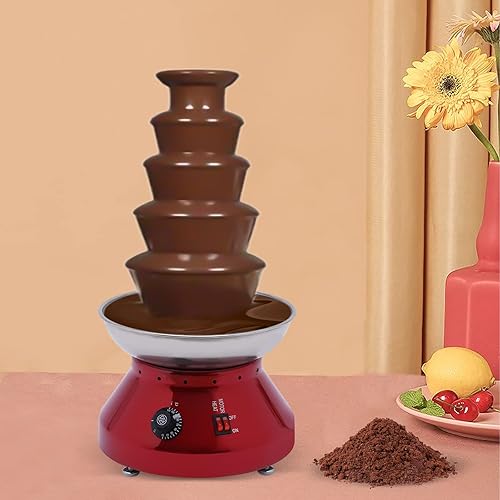 Miniatura 8 de Fuentes de chocolate, máquina de fuente para derretir chocolate, capacidad de 7 libras, fuente eléctrica de fondue de chocolate, máquina de fuente