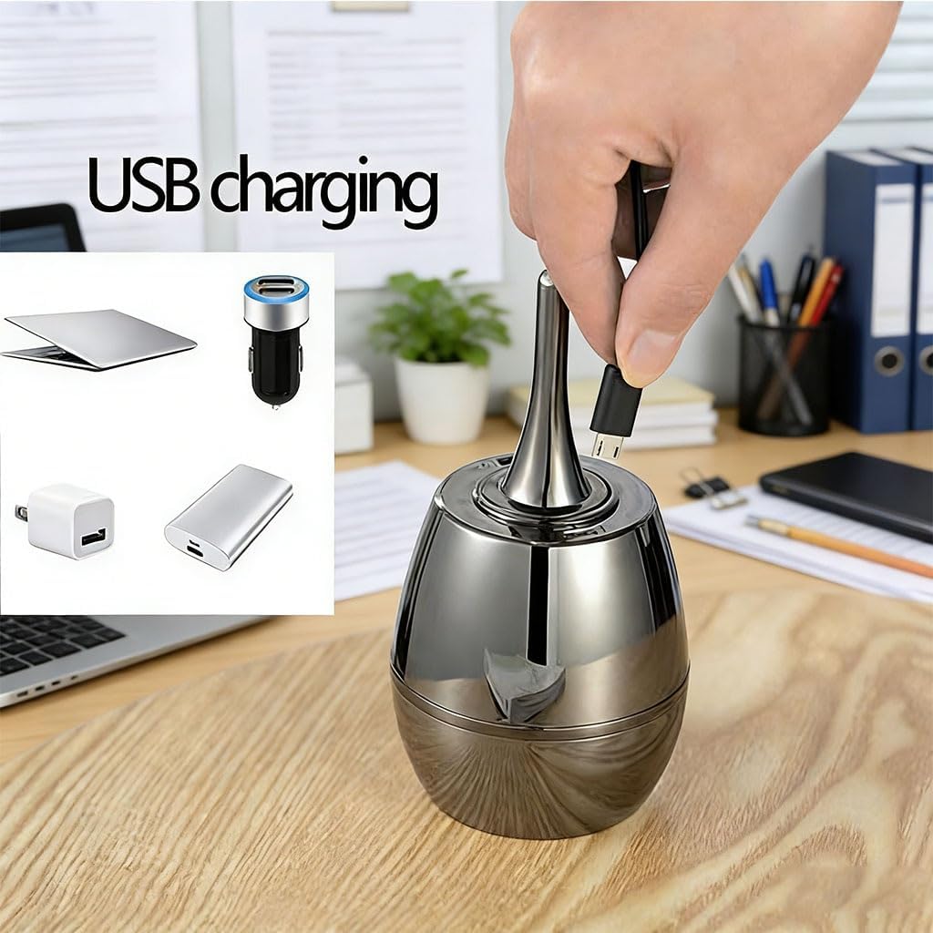 Permanent Match Lighter Kerosene Refillable USB Chargeable Electronic Lighters for Husband Father Boyfriend(Multi-Colored 1)