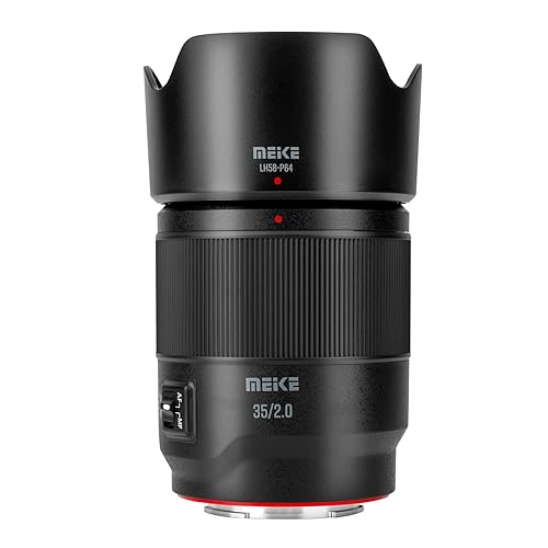 Meike 35mm F2.0 Full Frame AF STM Lens Wide Angle Auto Focus Fixed Prime Portrait Lenses for Sony E Mount Mirrorless Cameras A9 A9II A7III A7II A7RII A7 A7R3 A7R4 A7IV A7C A7CII A7SIII