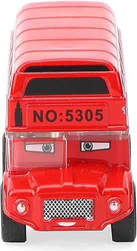 Miniatura 9 de SUNGOOYUE Mini juguete de autobús de aleación de dibujos animados, juguete de modelo de autobús de tracción para niños de alta simulación duradera