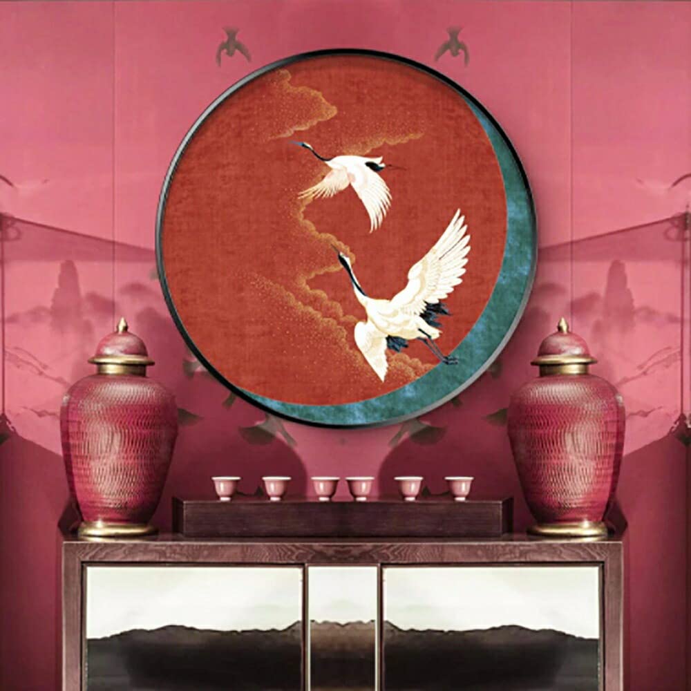 鶴の掛軸 2羽のデザイン 鶴の掛軸 2羽のデザイン 鶴の