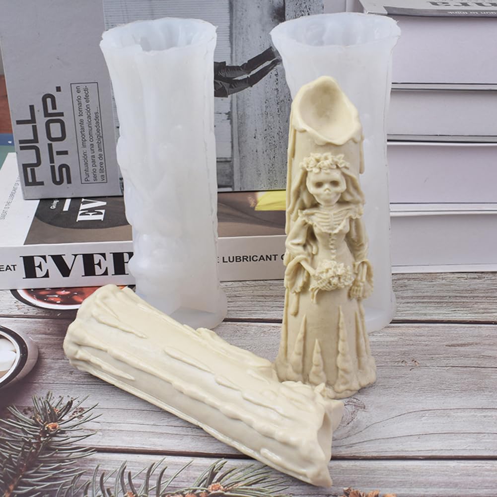 4 Pezzi Stapi per Candele di Natale Stapo in Silicone per Albero di