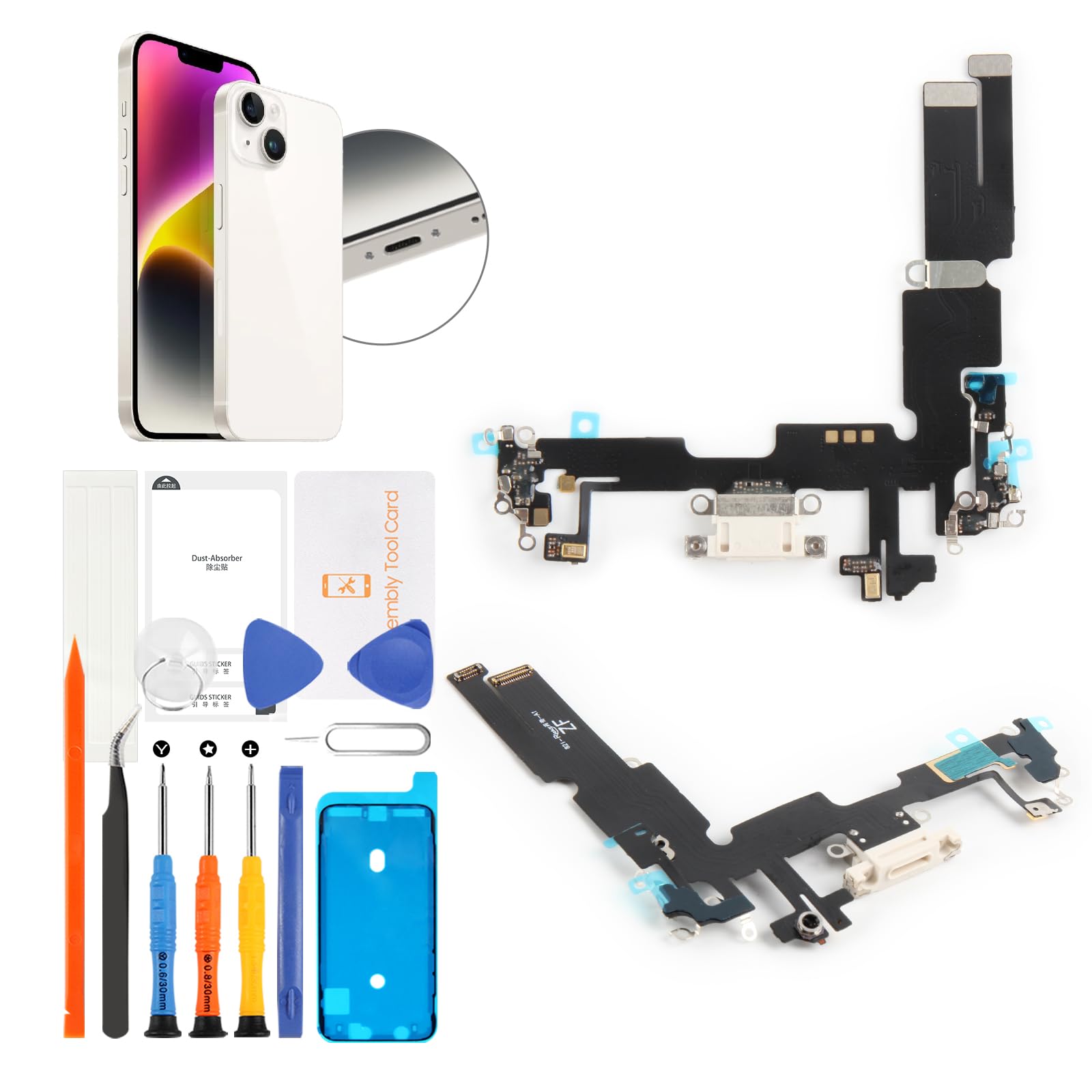 Réparer la charge iPhone 14 Plus avec ce câble flexible USB et adhésif - 8