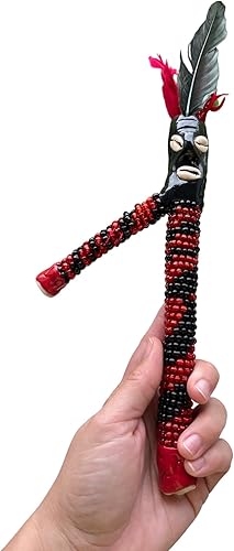 Miniatura 2 de Garabato De Elegua 12"  Garabato De Guayaba De Elegua 12"  Elegua Resguardo Con Cuentas Caracoles Y Plumas