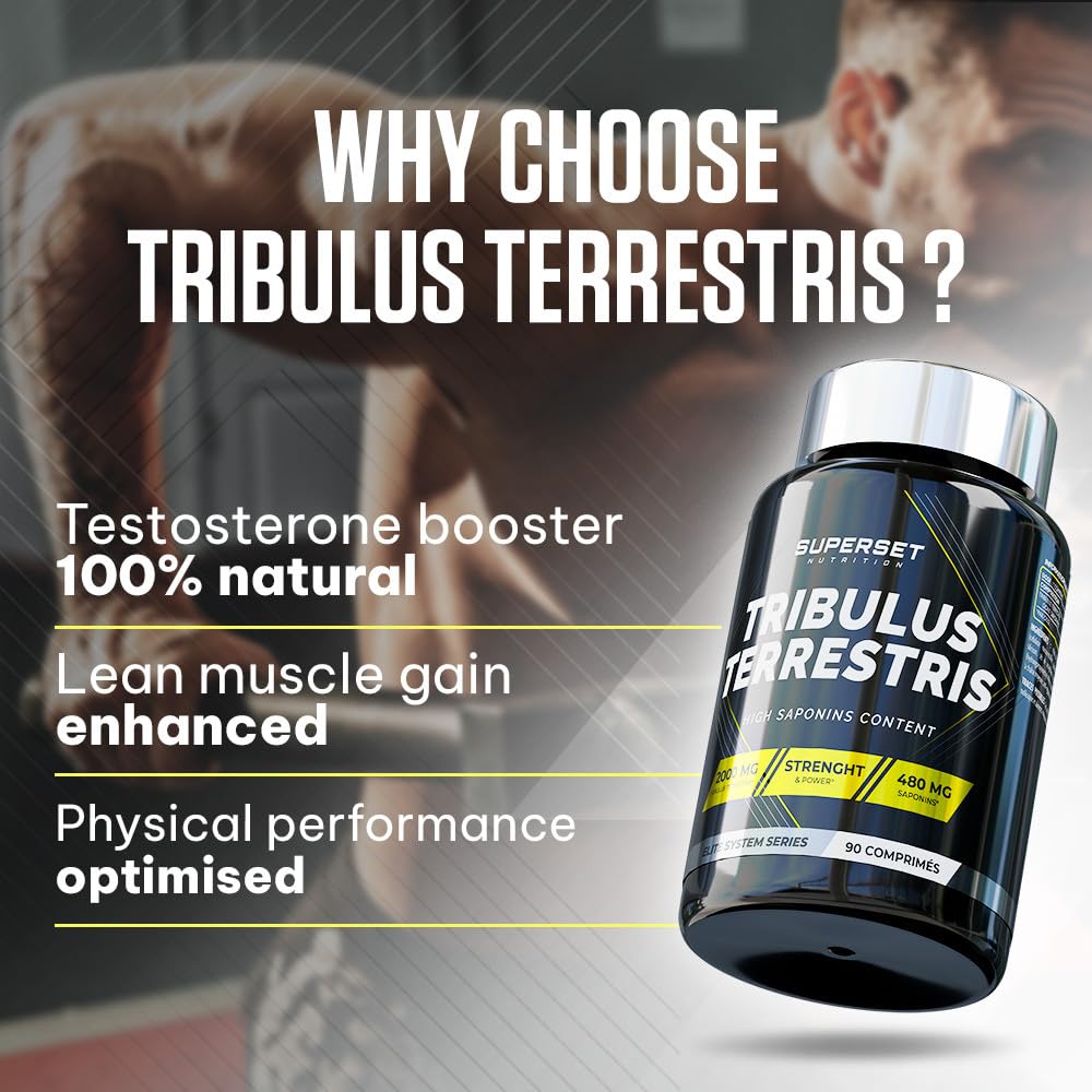 Superset Nutrition | Tribulus Terrestris (90 Tabs) | Tribulus | Booster de testostérone, booster de tonus et performance !