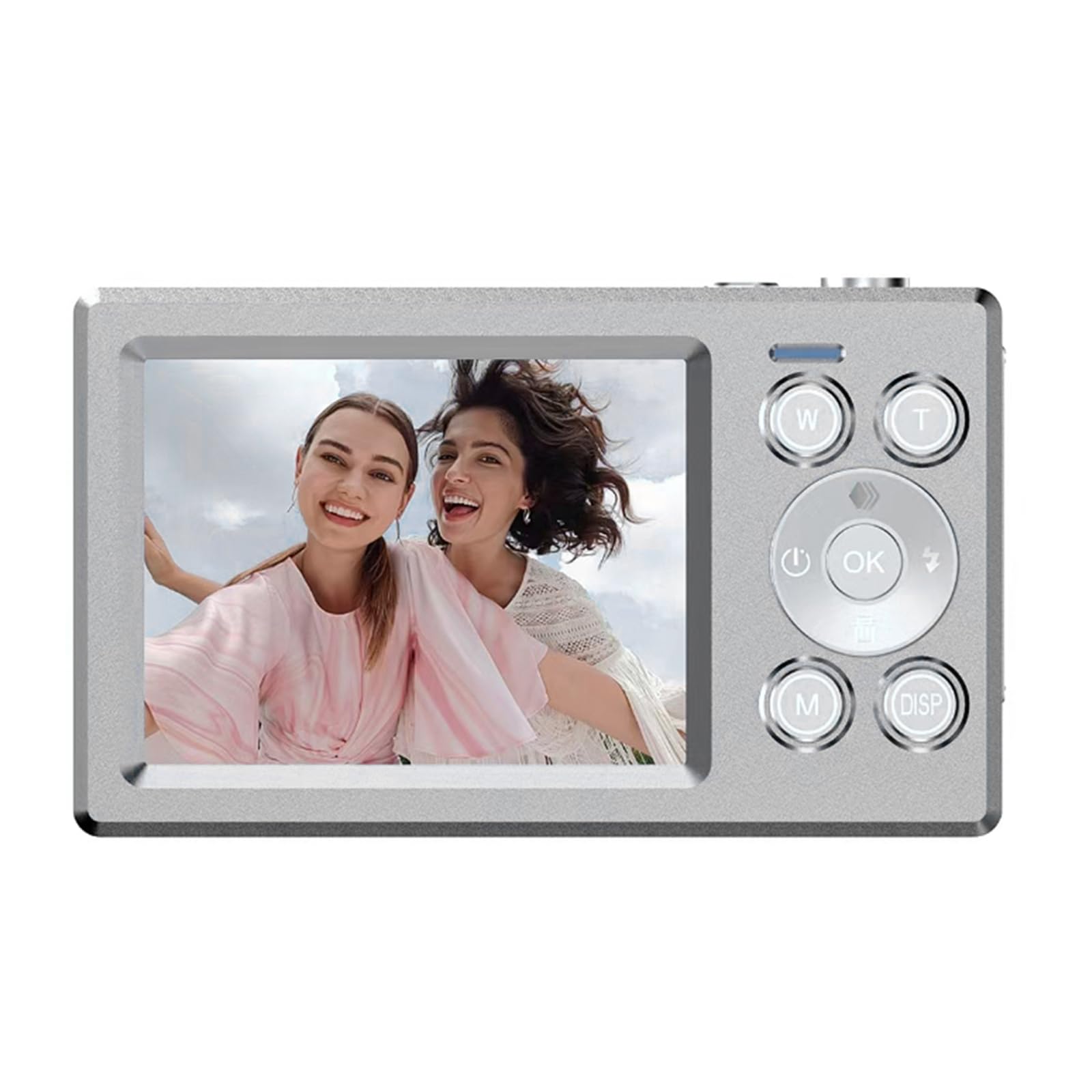 Cámara digital retro de doble pantalla, 5000 W de alto, zoom de 16x, para estudiantes, adolescentes, viajes y fotografía