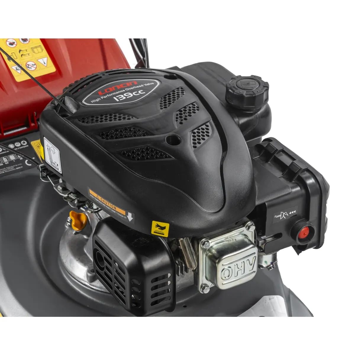 Kosiarka spalinowa z napędem, 2,4 kW, Garden DEDRA, Loncin 139 cmcm, szerokość cięcia 43 cm, centralna regulacja wysokości koszenia 25-75 mm (6 stopni)