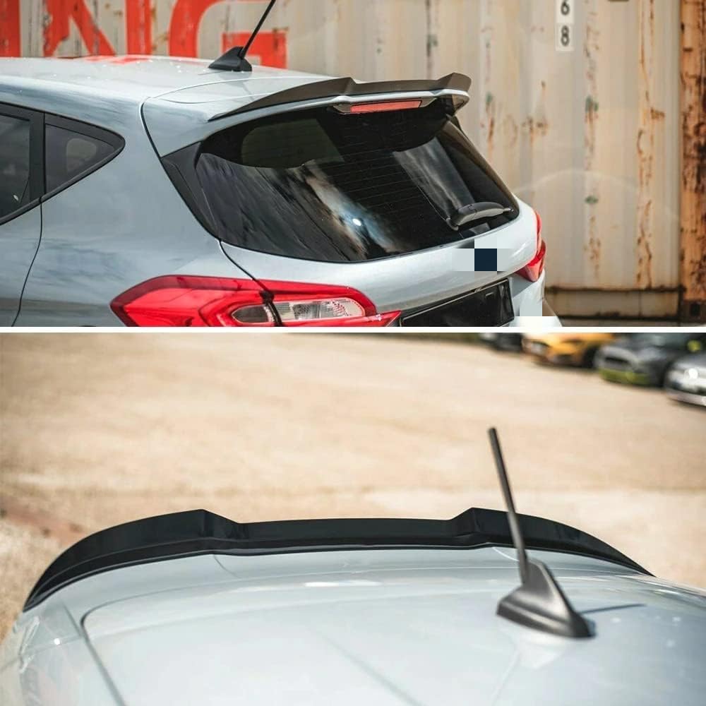 Fibra Posteriore Tronco Spoiler per F-ORD Fiesta ST MK8 2018 2019 2020, Spoiler Posteriore Labbro Bagagliaio Parti Aerodinamiche Esterne Auto Trunk Wing Accessori