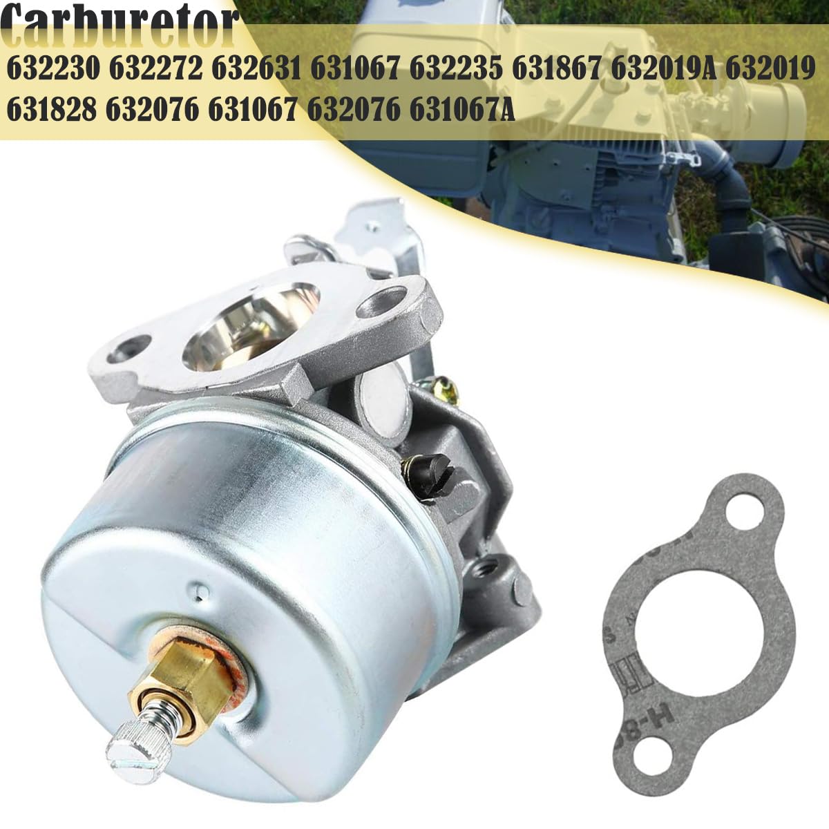 Carburador Para Tecumseh 5HP 6HP – Reemplazo Para H30 H50 H60 HH60 (632230, 632272) Paquete De 2