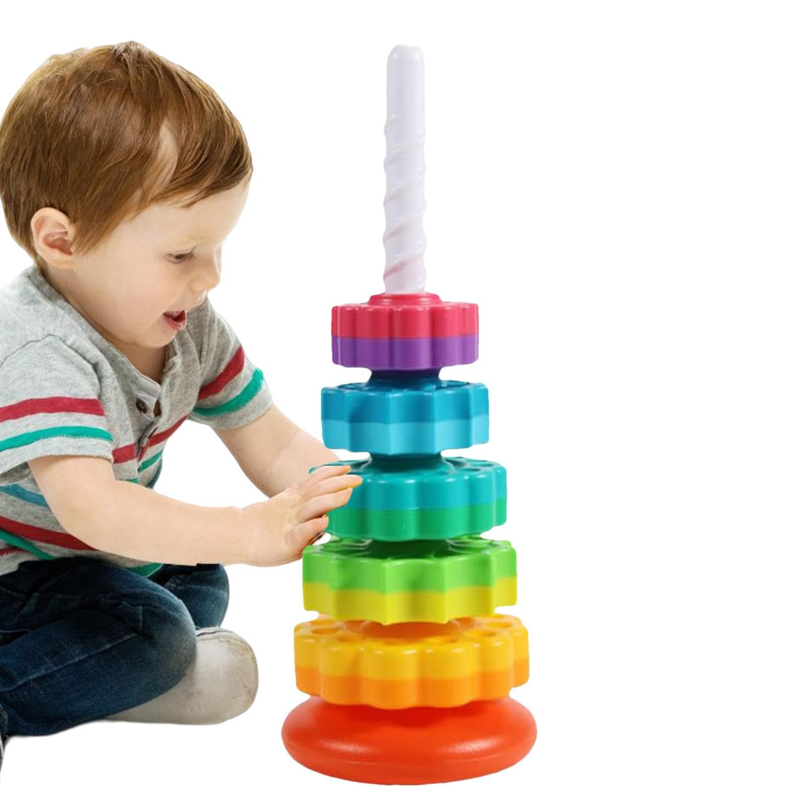 Amazon.co.jp: スピニングスタッキングおもちゃ1個 - 幼児1～3歳用