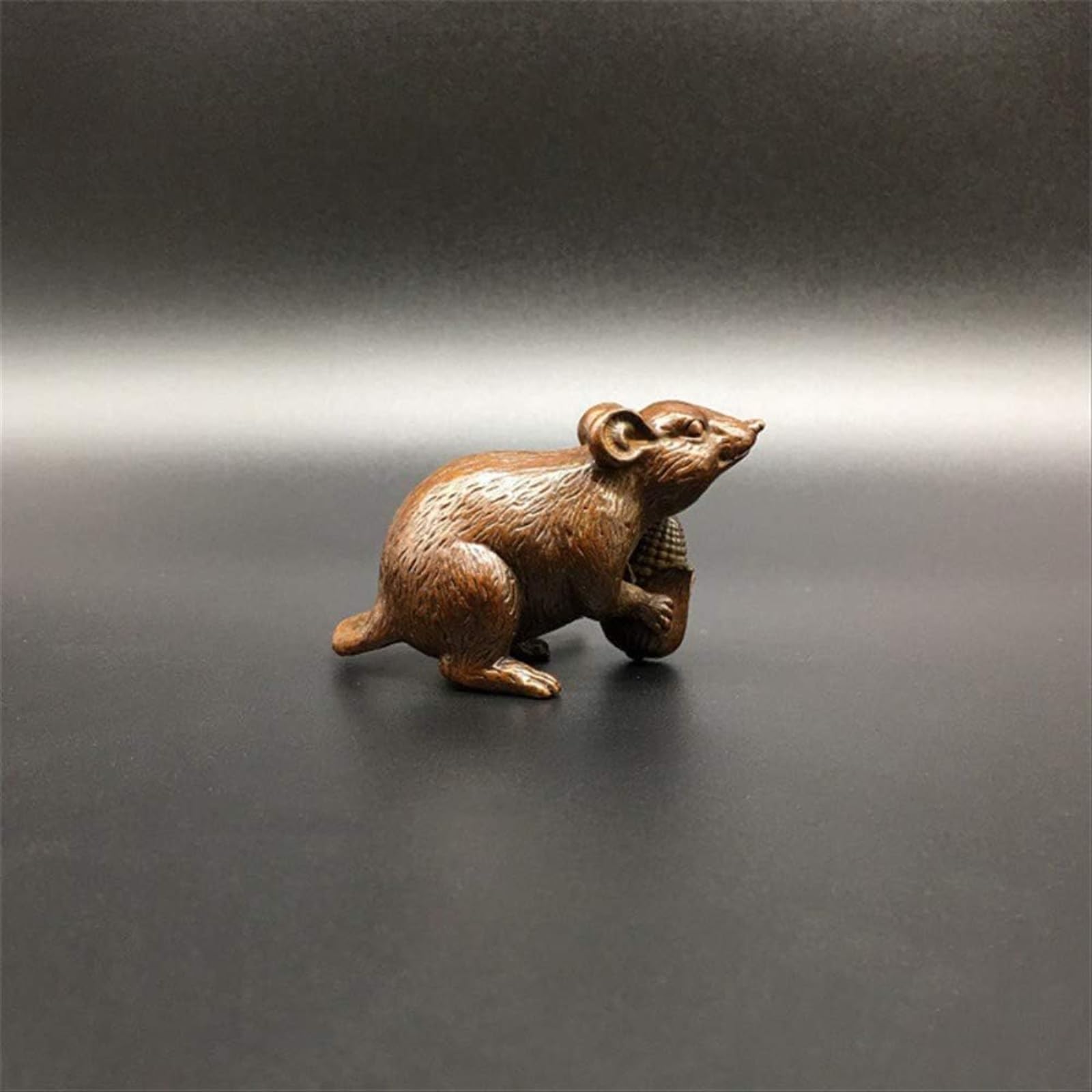 Amazon.co.jp: 固体銅中国の新年のネズミフィギュアアンティーク