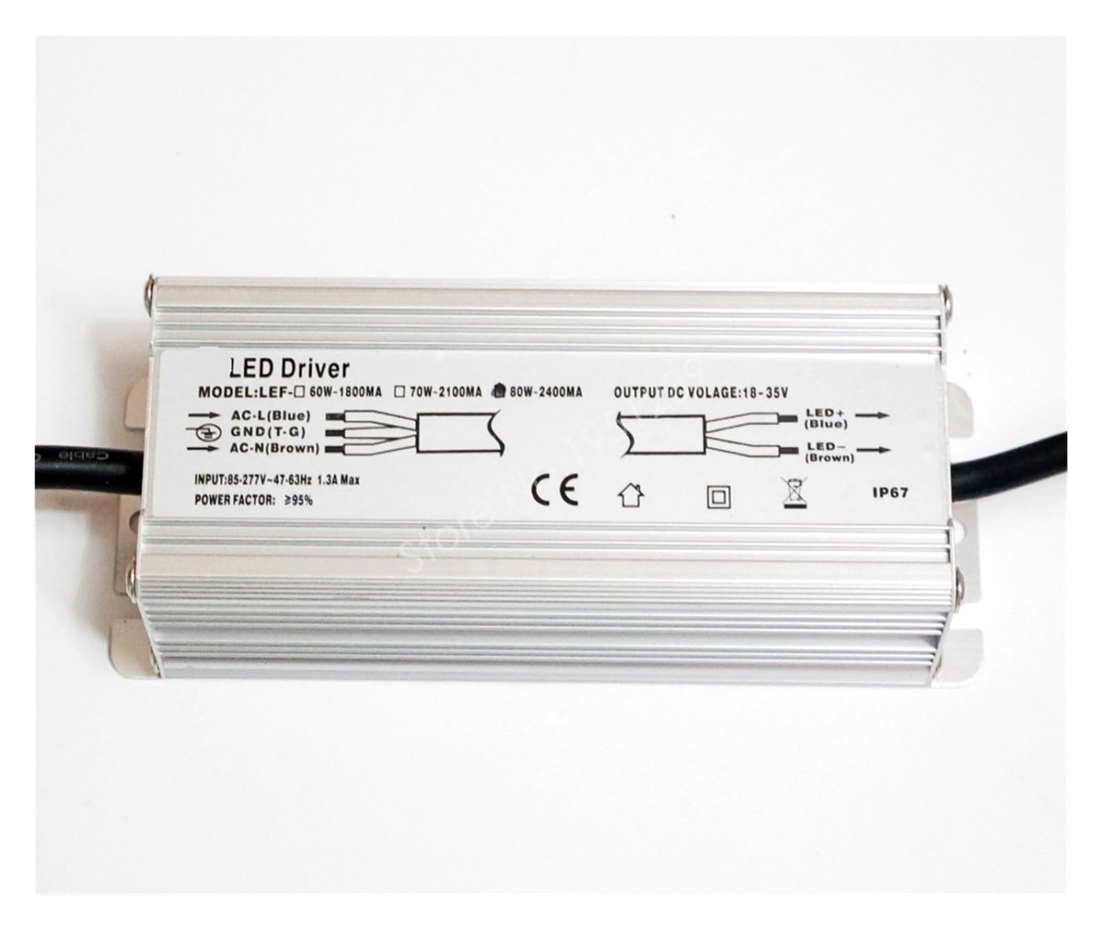 Driver LED IP67 80W pour illuminer votre jardin en toute sécurité