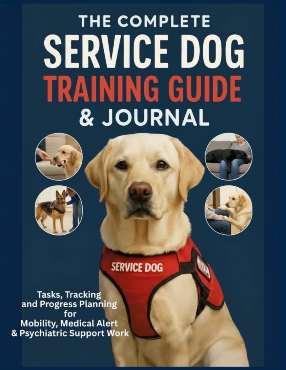 The Complete Service Dog Training Guide & Journal: Complete Step-By-Step Task Guide to Training Your Own Service Dog: Tasks, Tracking, and Progress ... Medical Alert & Psychiatric Support Work